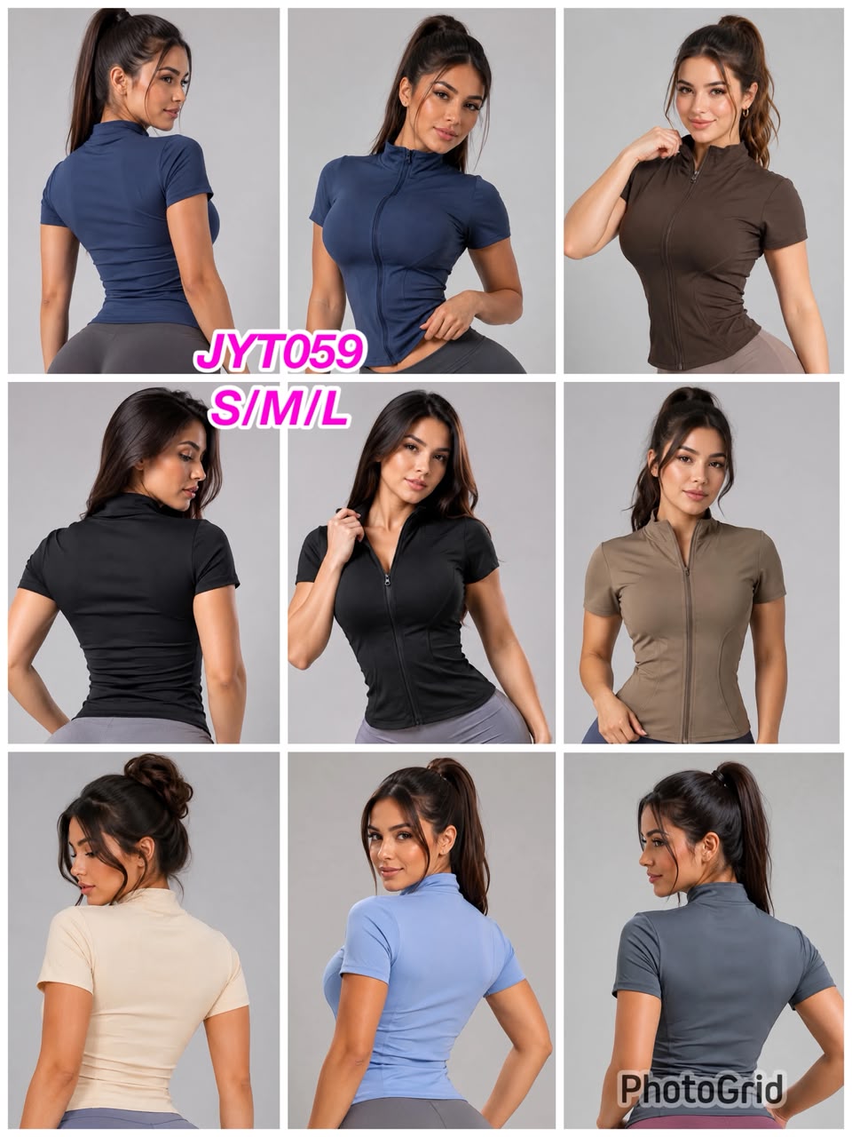 Pack 18 UN - Polera Con Cierre - JYT059