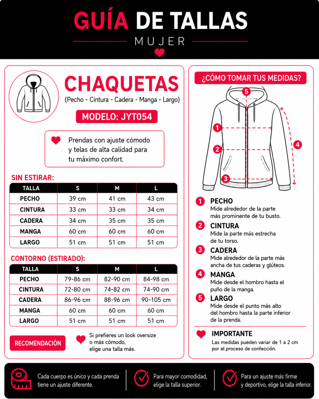 PACK 18 UN - Chaqueta deportiva - JYT054