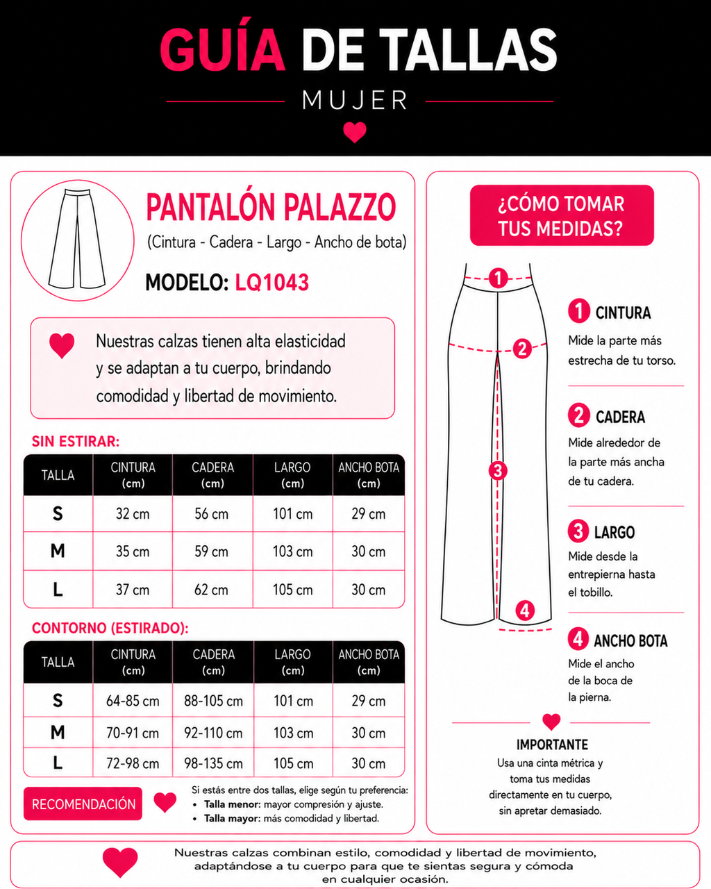 Pack 12 UN - Pantalón Palazzo - LQ1043
