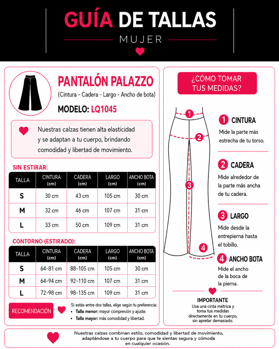 Pack 12 UN - Pantalón Palazzo - LQ1045