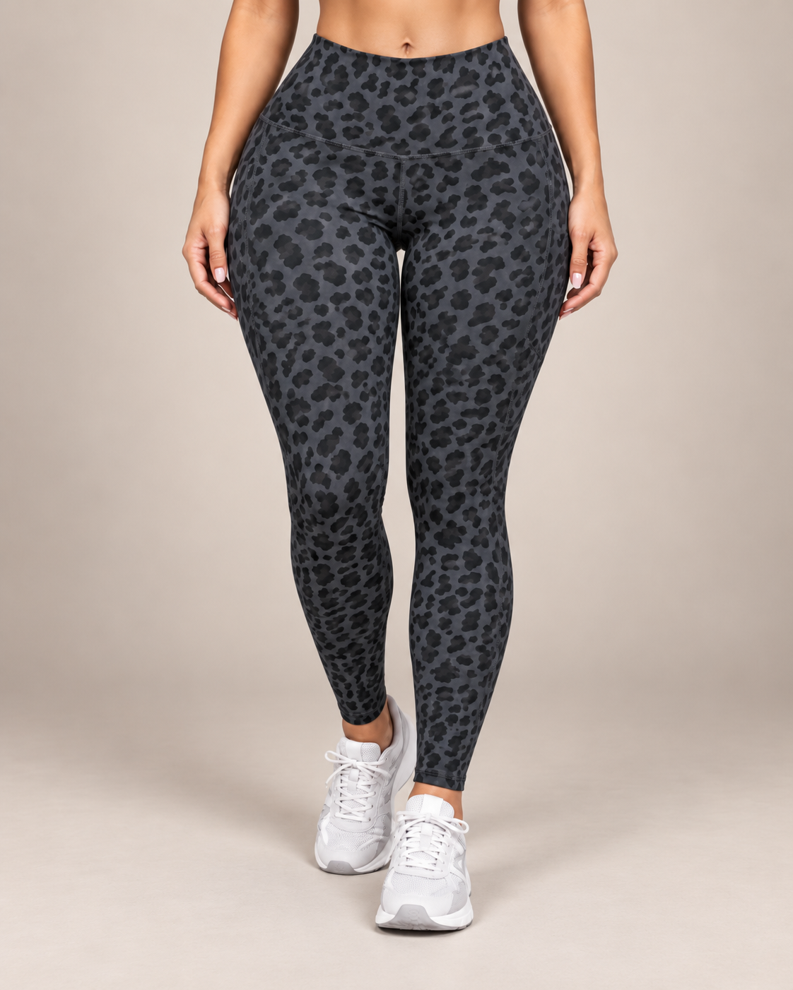 PACK 12 UN - Calza animal print pretina alta - LQ1054